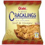 Oishi Ribbed Cracklings Salt & Vinegar L - 24g