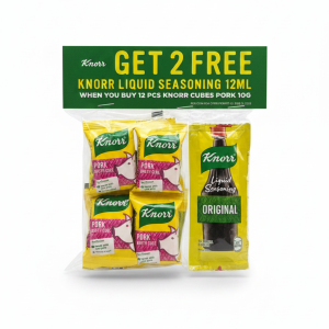 Knorr Pork Cubes 10gx12+Free KLS12mL