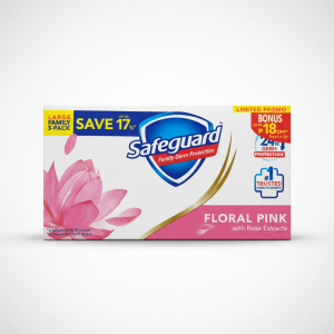 Safeguard 115gx3 Floral Pink