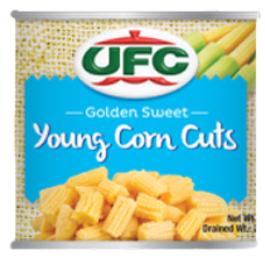 UFC Young Corn Cuts 425g