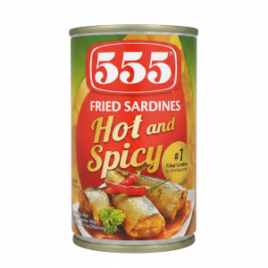 555 Fried Sardines Hot & Spicy 155g