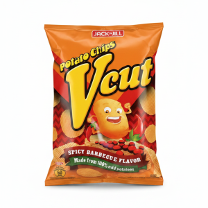 JnJ Pot Chips VCut Spicy BBQ 60g